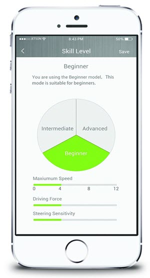 Jetson V8 Hoverboard Mobile App